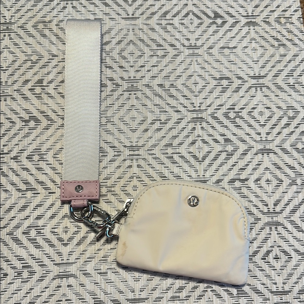 Lululemon Athletica Cream Key & Card Holder